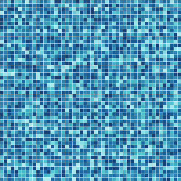 istock Swimming pool tiles abstract wallpaper 1370639786