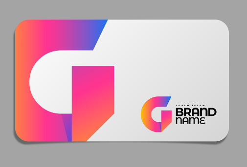 G Logo branding on Business card