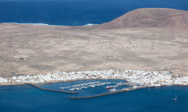 istock View on La Graciosa Island from Lanzarote, Spain 1370640926