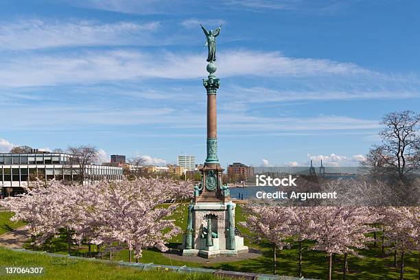 Column In Spring Park Stock Photo - Download Image Now - Architectural Column, Architecture, Beauty In Nature