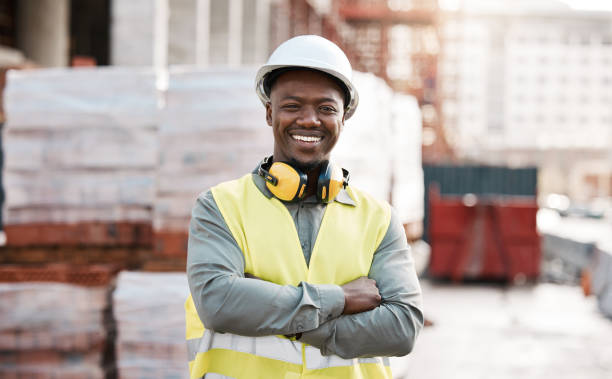 istock Shot of a young construction worker on site 1370644106