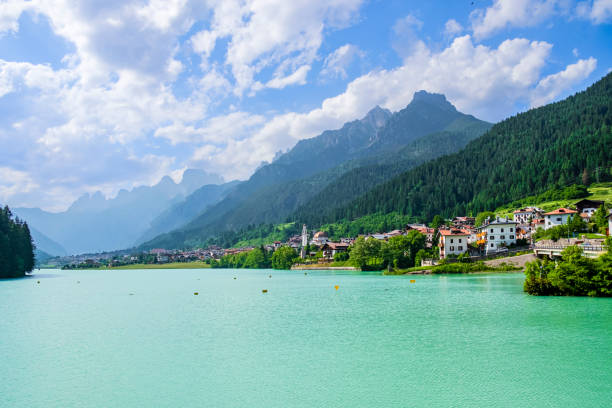 istock Auronzo Lake, Veneto, Italy 1370644978