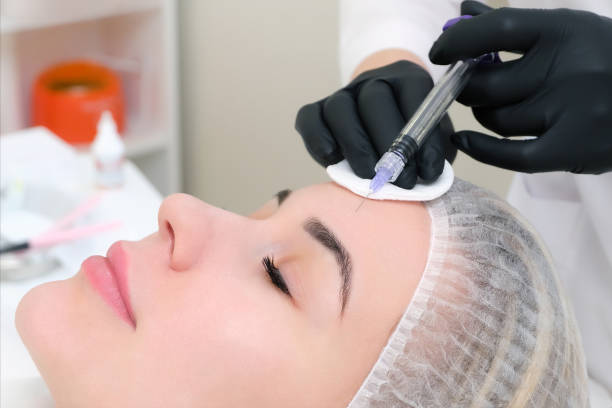 istock Cosmetic injections for skin rejuvenation. 1370650769