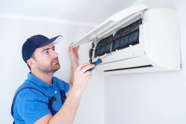 istock Installation service maintenance of an air conditioner indoor unit 1370657430