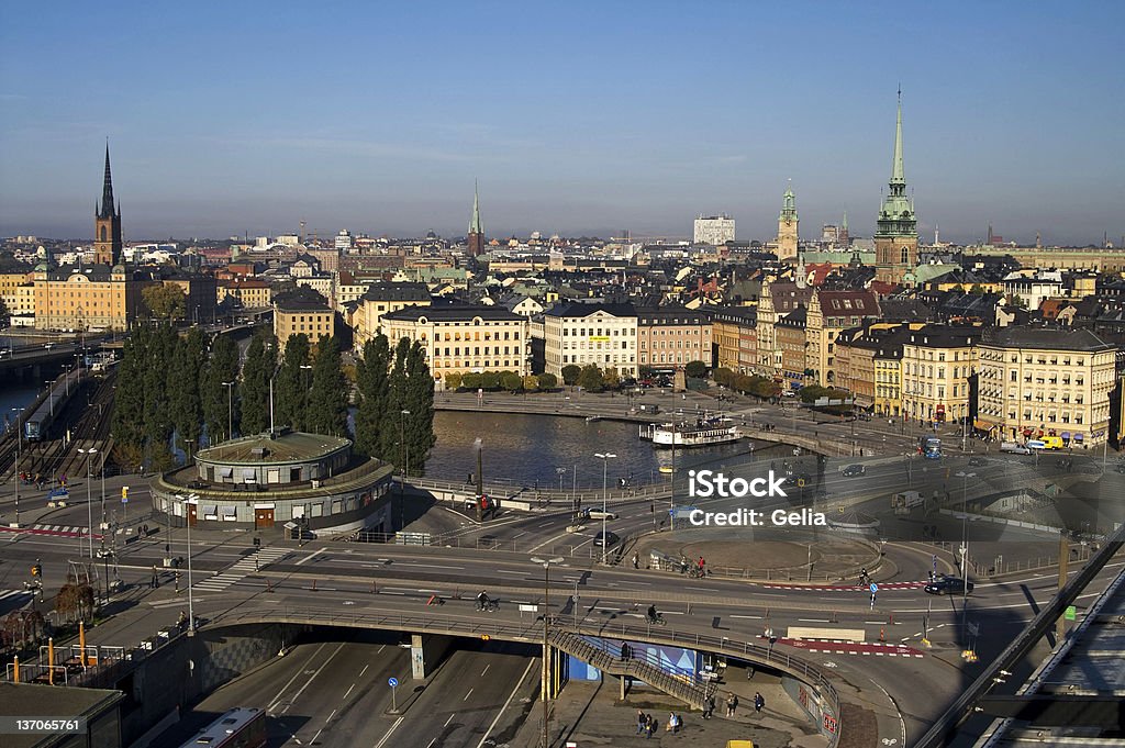 Traffico di Stoccolma - Foto stock royalty-free di Acqua