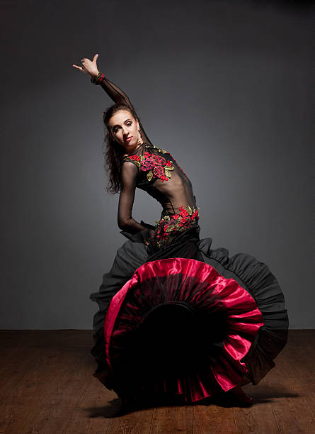 istock Flamenco dancer in beautiful dress 137065826