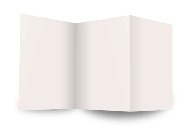 istock Brochure blank white template for presentation layouts and design. 1370662862