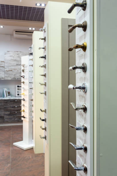 istock Door closers in a specialized store. 1370664009