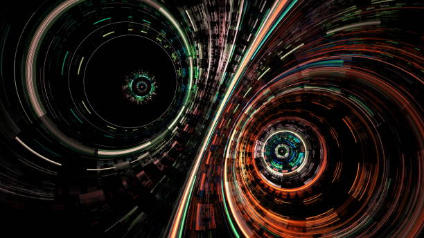 istock Abstract glowing geometric background. Modern digital technologies, an element of design and decoration. 3d render 1370664012