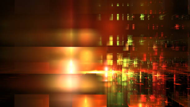 istock Abstract glowing geometric background. Modern digital technologies, an element of design and decoration. 3d render 1370664018