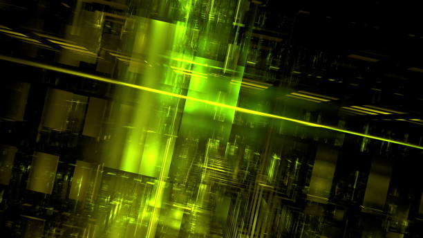 istock Abstract glowing geometric background. Modern digital technologies, an element of design and decoration. 3d render 1370664027