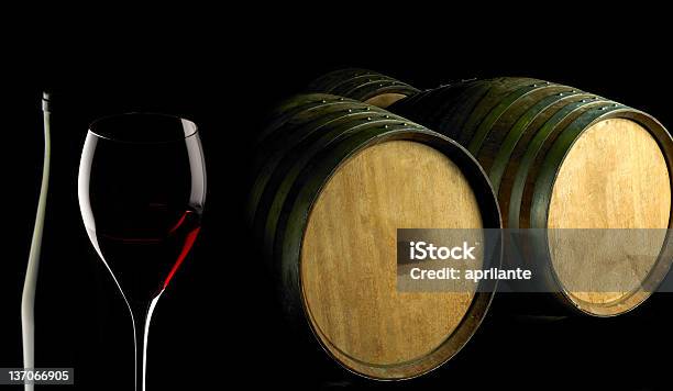Red Wine Stock Photo - Download Image Now - Alcohol - Drink, Barrel, Crystal Glassware