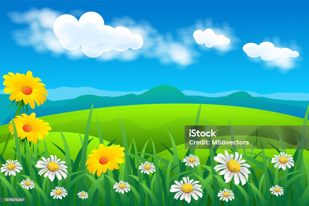 Stock Spring Landscape Spring Landscape Stock Illustration - Download Image Now - Agricultural ...