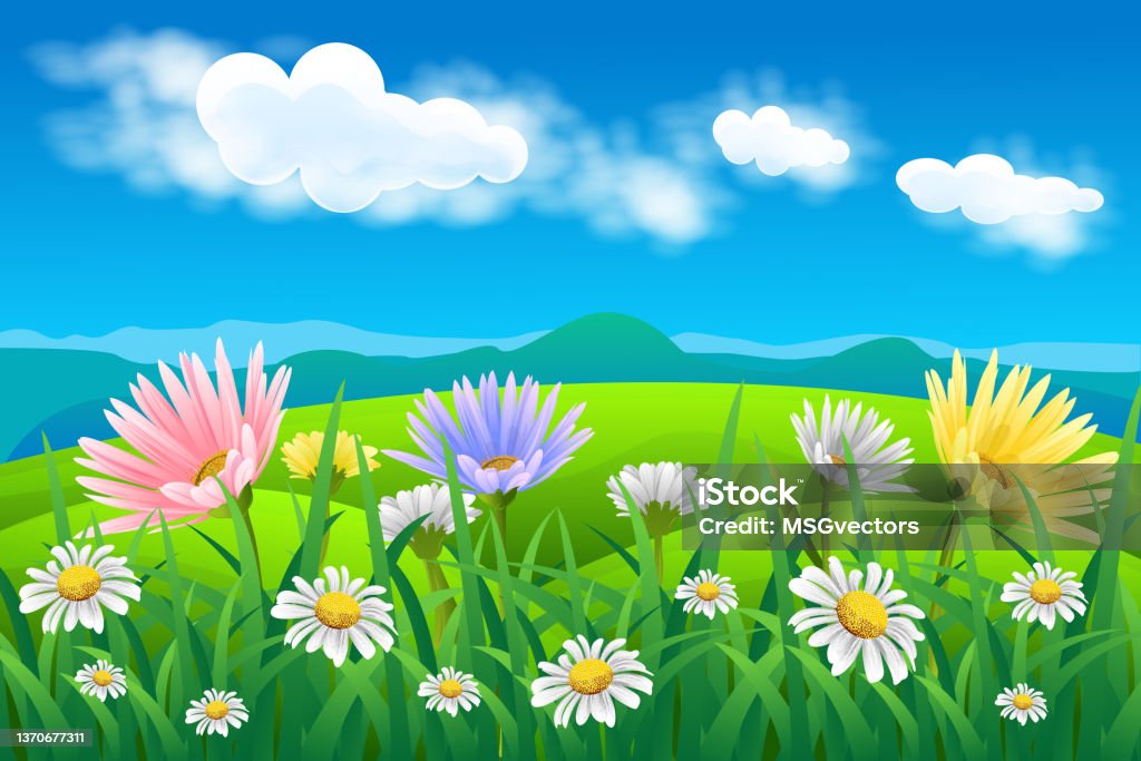 Stock Spring Landscape Spring Landscape Stock Illustration - Download Image Now - Agricultural ...