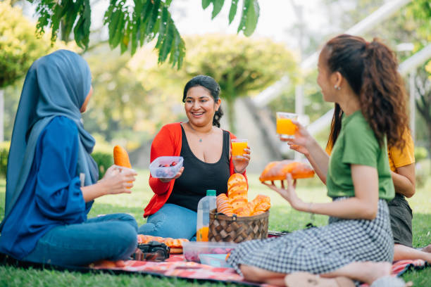 istock Picnic with my friends. 1370682627