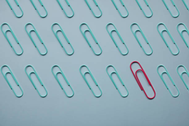 istock Paperclip stand out from the crowd 1370683814