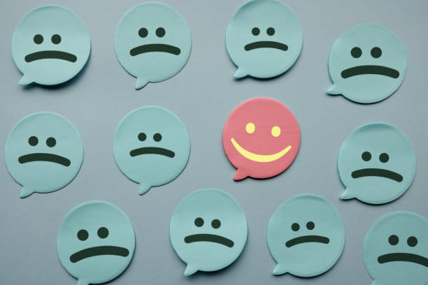 istock Standing Out From The Crowd With Smiling Hexagon 1370683901