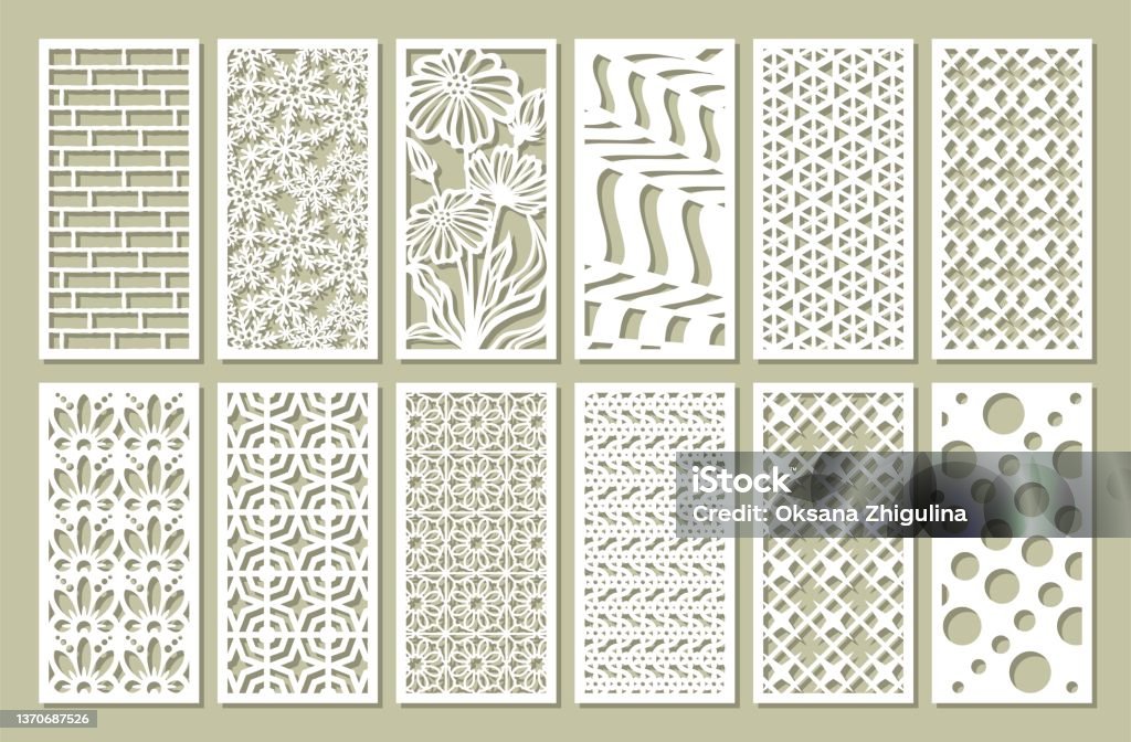 Rectangular Panels Vector Set Of Vertical Rectangular Panels Stock Illustration - Download Image ...