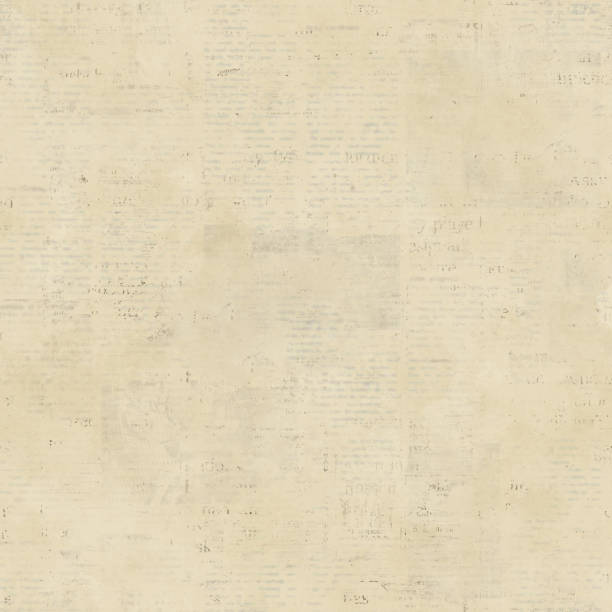 istock Newspaper seamless pattern with old vintage paper texture background 1370690625