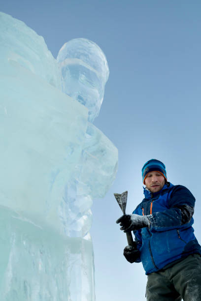 istock Portrait of a sculptor at work on a figure 1370692000
