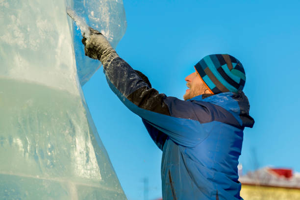 istock Portrait of a sculptor at work on a figure 1370694123