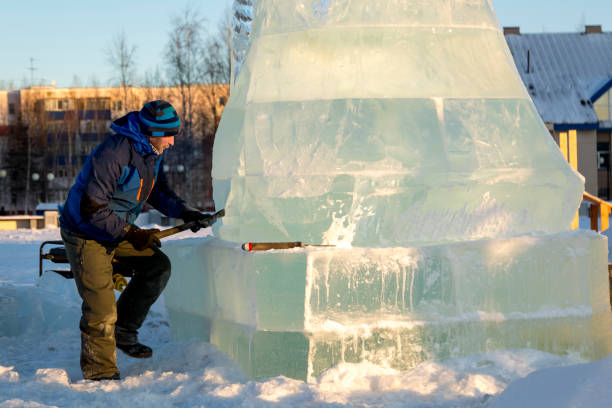 istock Portrait of a sculptor at work on a figure 1370695423