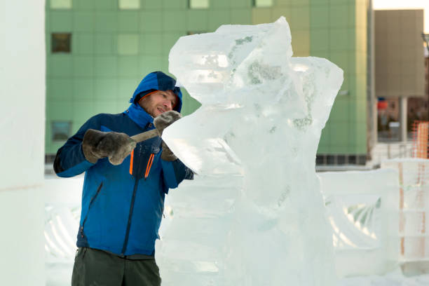 istock Portrait of a sculptor at work on a figure 1370696769