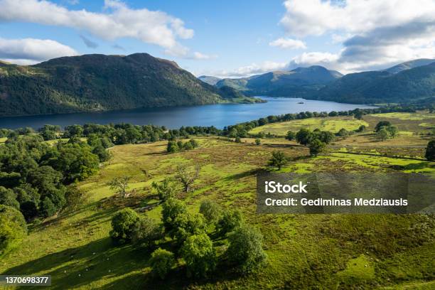 Panorama Of Ullswater Lake Lake District United Kingdom Stock Photo - Download Image Now