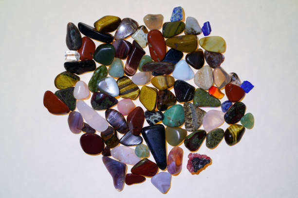 istock Polished gemstones photographed in the studio with lighting 1370701115
