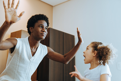 Playing theater and mime at home