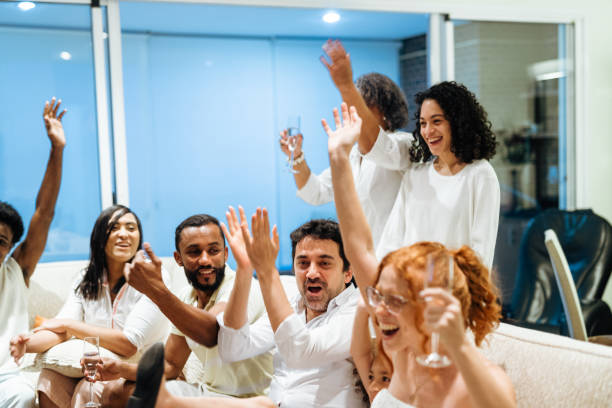 istock Family celebrating the new year 1370703550