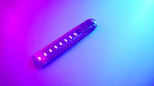 Usb led lamp shot in low light