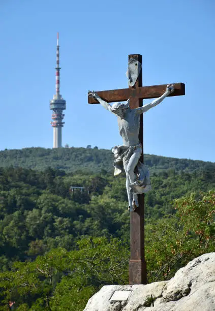 Jesus Christ on the cross at Szigetvar, Hungary