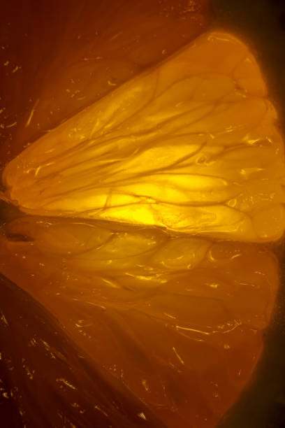 istock Close-up of orange slice 1370707186