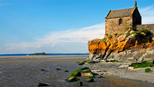 Chapel of Saint-Aubert at Mont St Michael in France