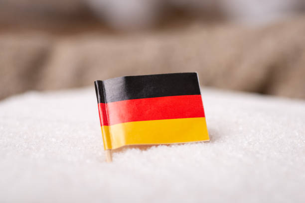 istock Flag of Germany in granulated sugar 1370713653