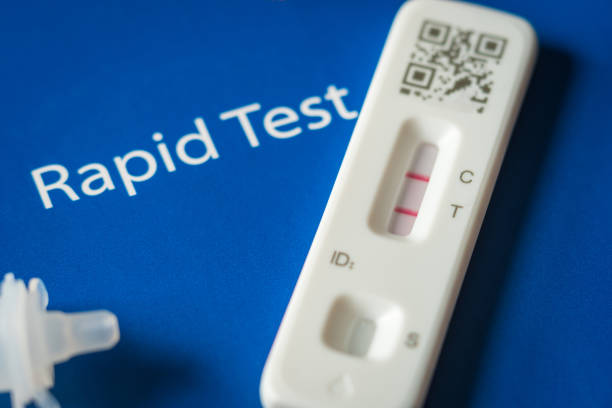 istock Positive Covid 19 SARS CoV 2 antigen test kit for self testing in England UK 1370714600