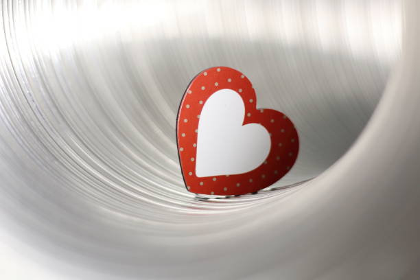 a red and white heart stock photo