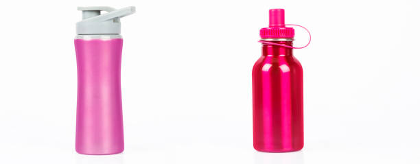 istock colorful water bottle isolated on white background 1370714944