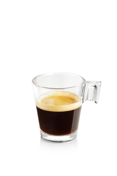 istock Espresso coffee in a glass cup 1370716508