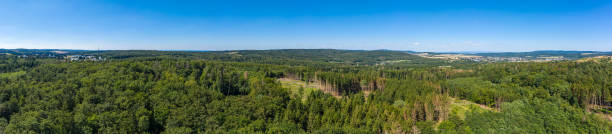 istock Taunus landscape from a bird`s eye view in summer 1370716973