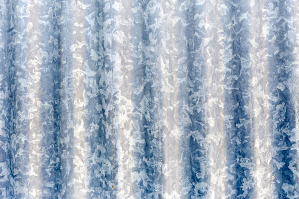 istock Texture of old, reflex, spotted metal background close-up 1370717446