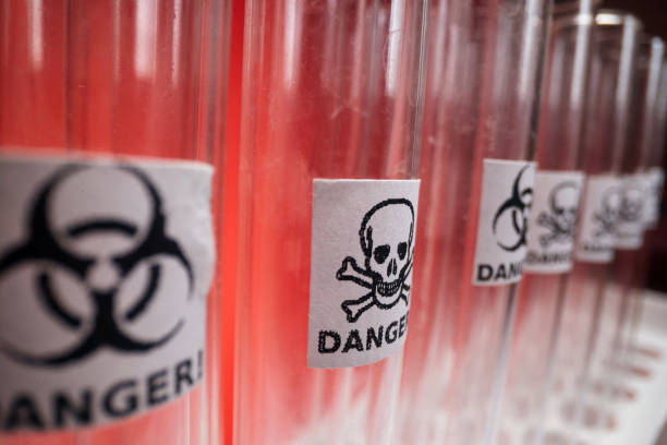 istock close-up glassware containing chemical. Test Tubes 1370719898