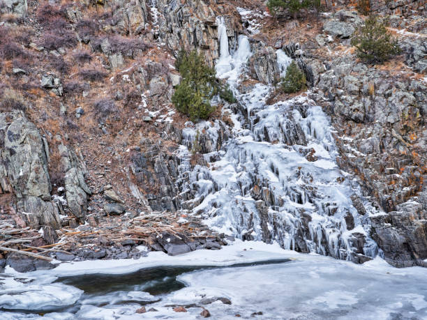 istock frozen waterfall in the Poudre River Canyon 1370719929