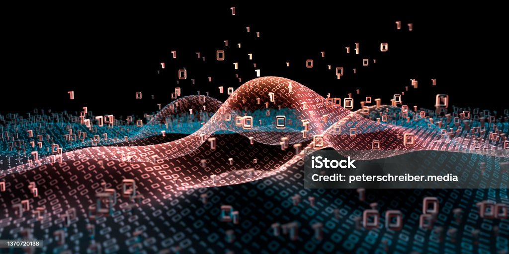 Digital Binary Code Structure Stock Photo - Download Image Now ...