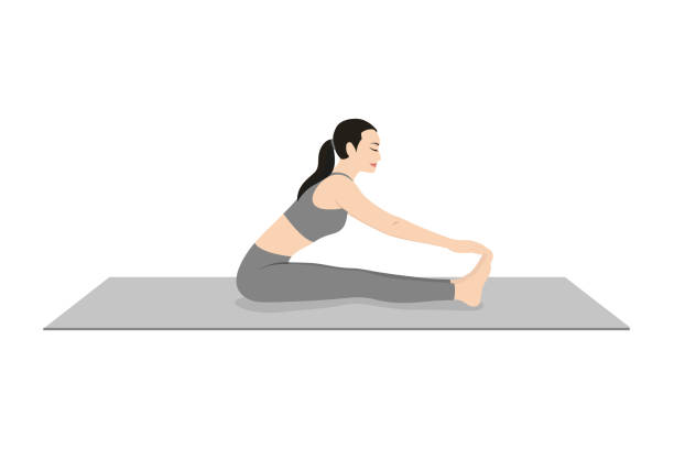 ilustrações, clipart, desenhos animados e ícones de mão da equipe para o dedo grande pose i, padangustha dandasana i - relaxation lying on back women meditating