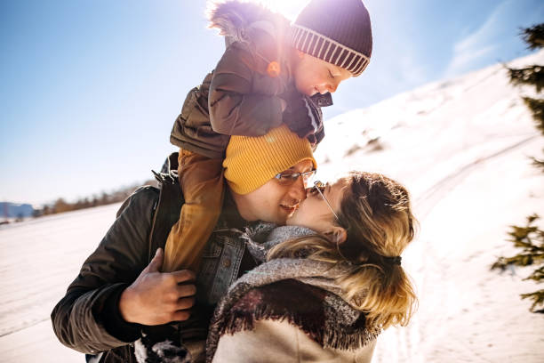 istock Winter family portrait 1370725784