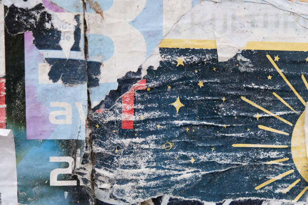 istock Ripped street poster background 1370727297