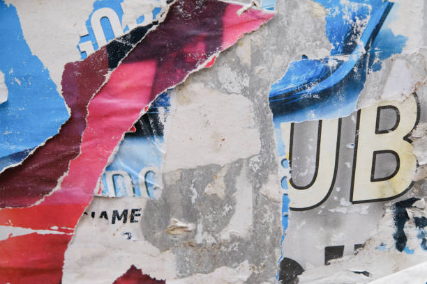 istock Ripped street poster background 1370727299
