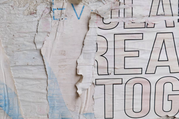 istock Ripped street poster background 1370727300